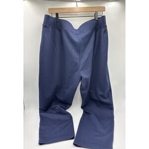 Chicos Pants Size XL R Blue‎ Pull On Juliet Slim Leg Ankle Pant Stretch Comfy